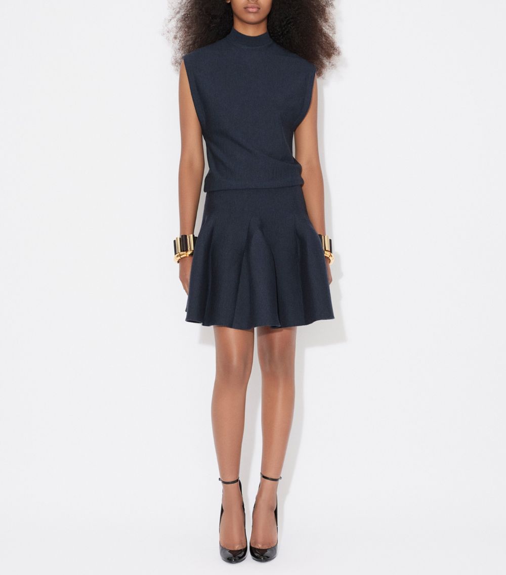 Alaïa Alaïa Wool Dropped-Waist Mini Dress