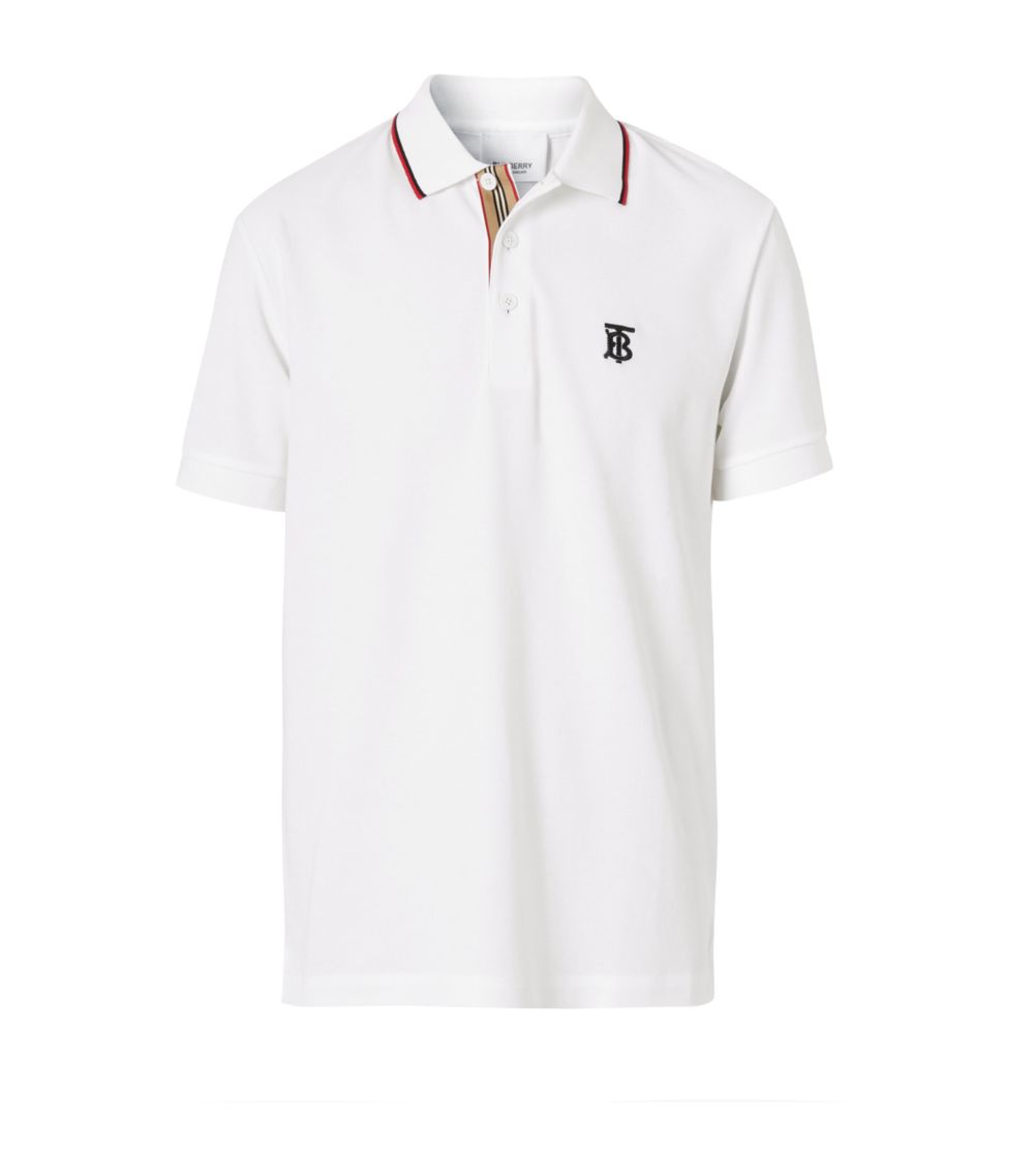 Burberry Burberry Icon Stripe Placket Cotton Piqué Polo Shirt