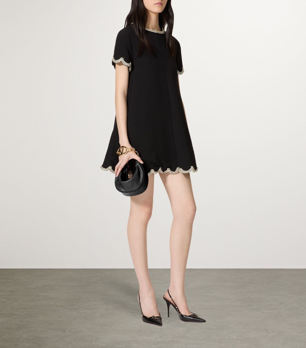 VALENTINO GARAVANI Valentino Garavani Crystal-Trim Mini Dress