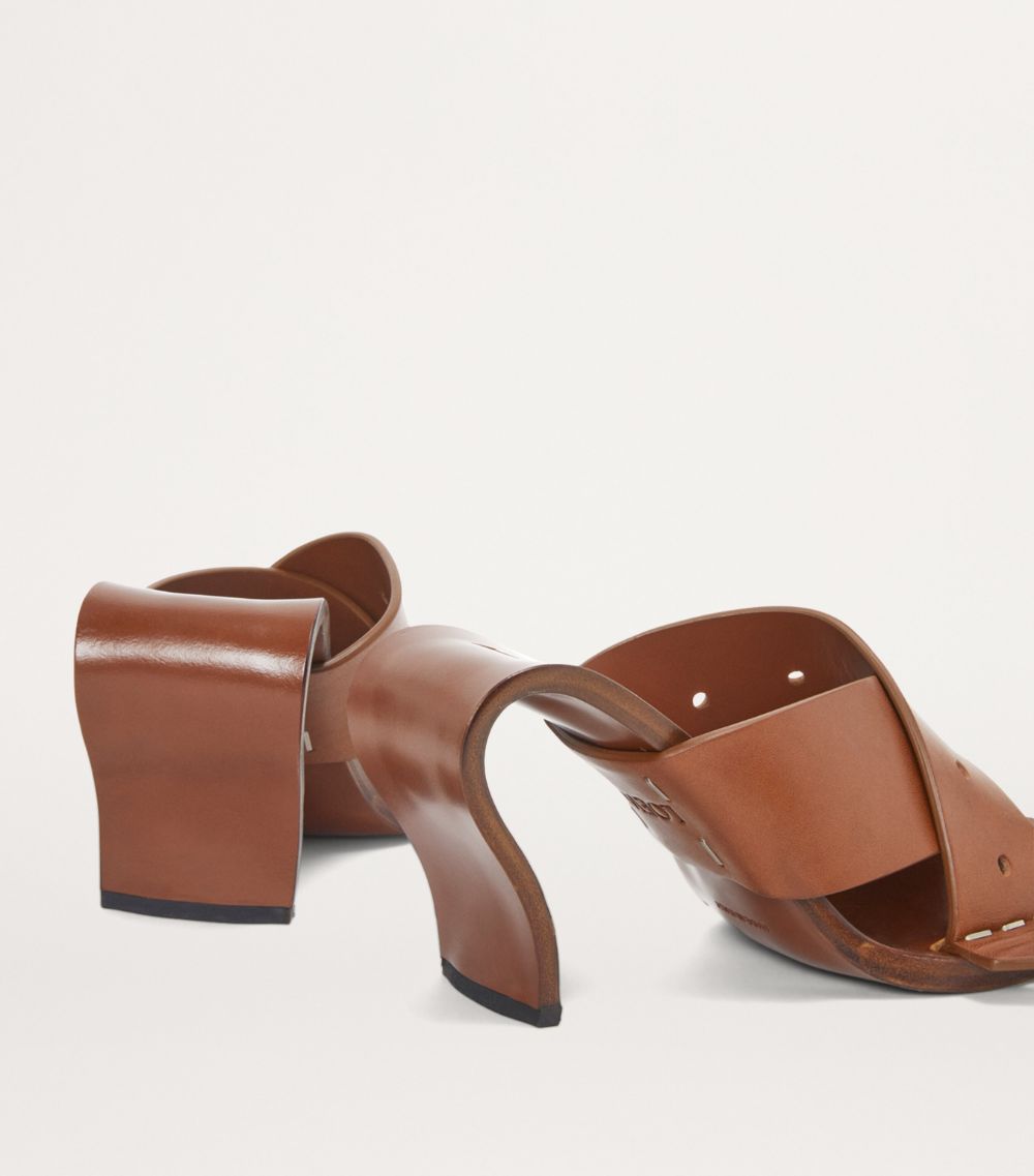 Loewe Loewe Calfskin Gala Heeled Sandals 90