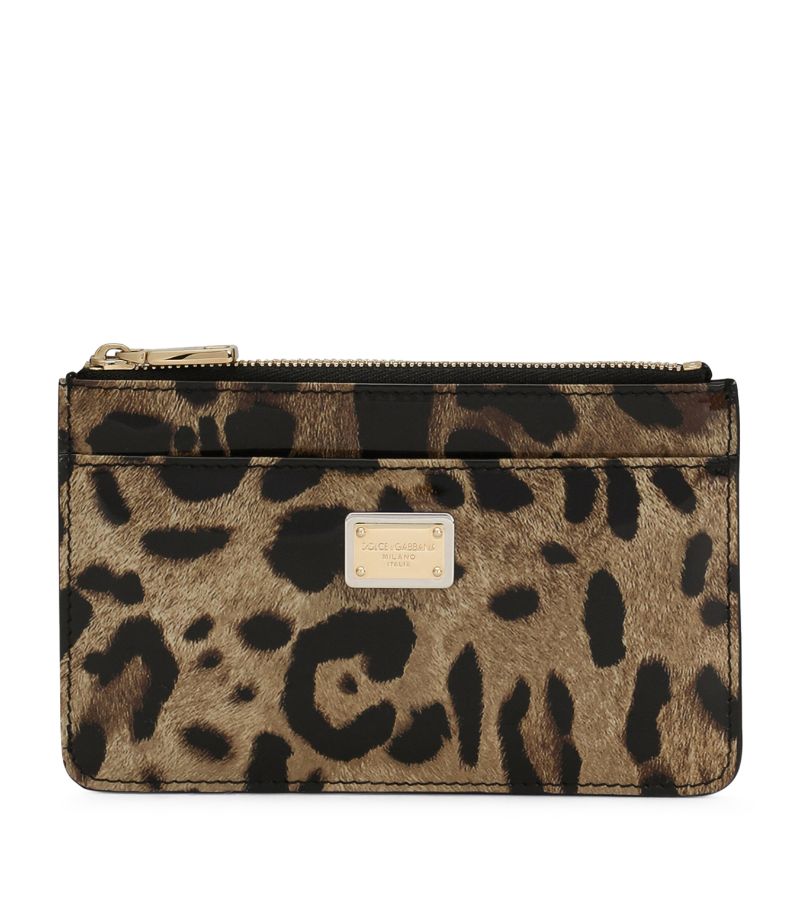 Dolce & Gabbana Dolce & Gabbana Leather Leopard Print Card Holder