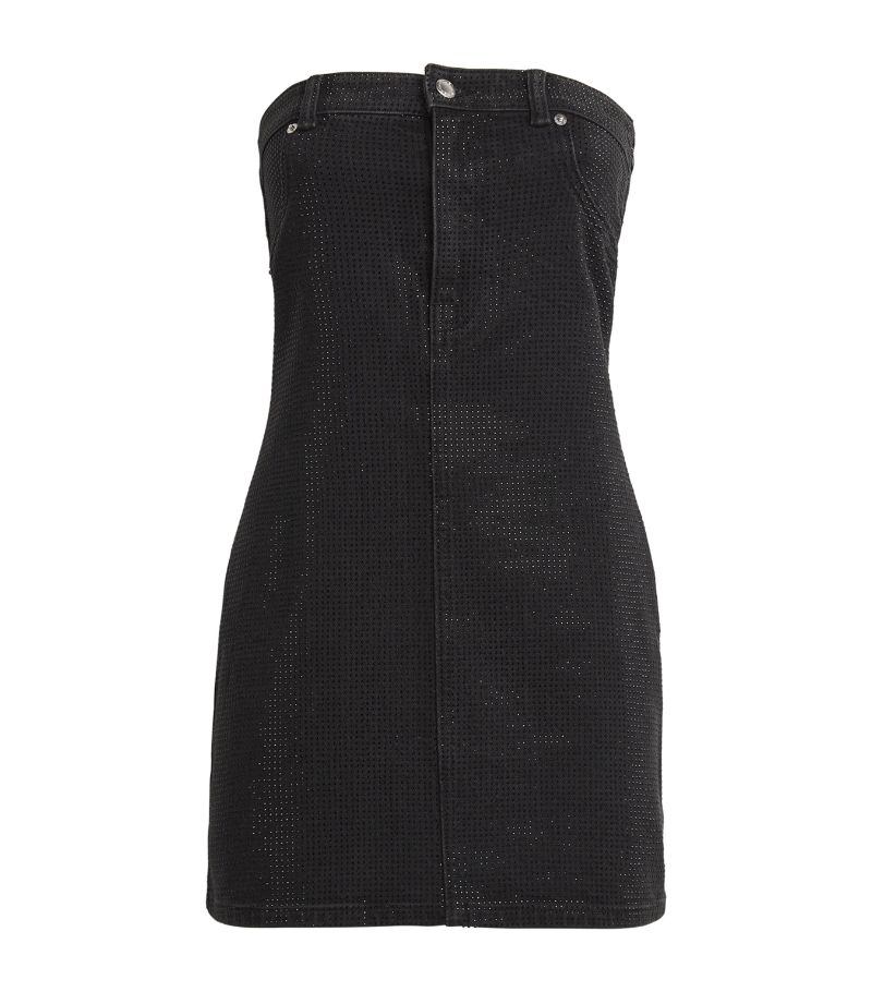 Alexander Wang Alexander Wang Denim Crystal Mini Dress