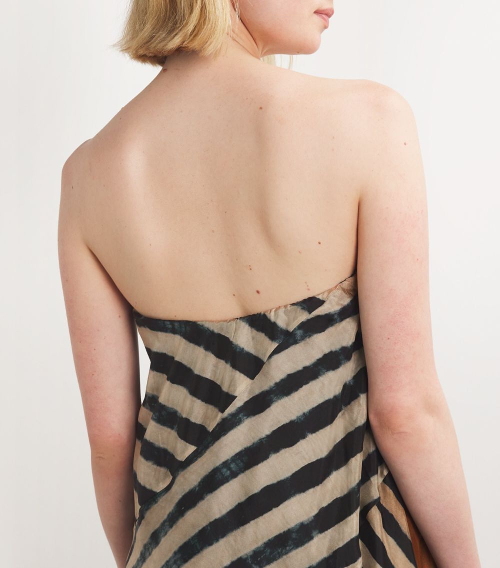  Delos Silk Striped Elora Dress