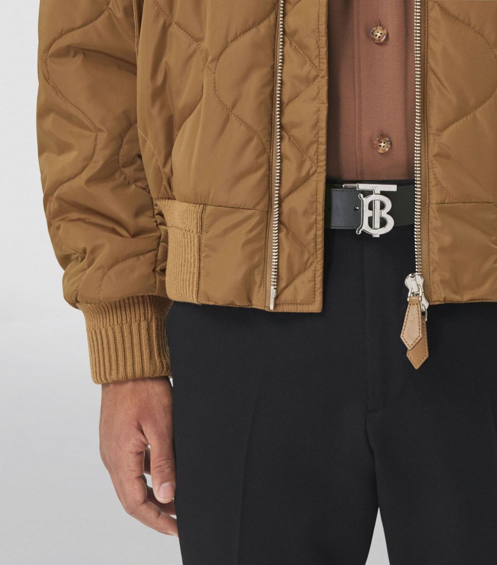 Burberry Burberry E-Canvas Reversible Monogram Belt