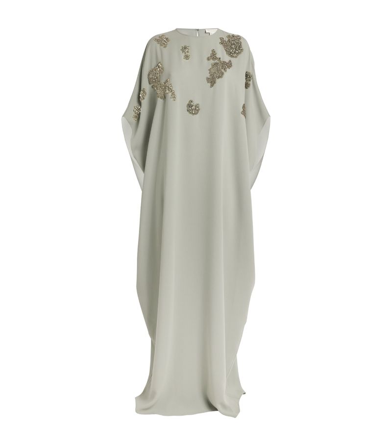 Zuhair Murad Zuhair Murad Embroidered Cady Kaftan Maxi Dress