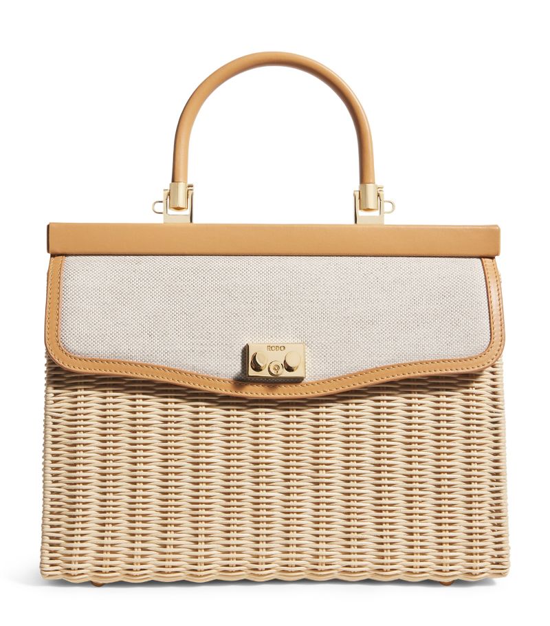 Rodo Rodo Raffia Paris Willow Top-Handle Bag