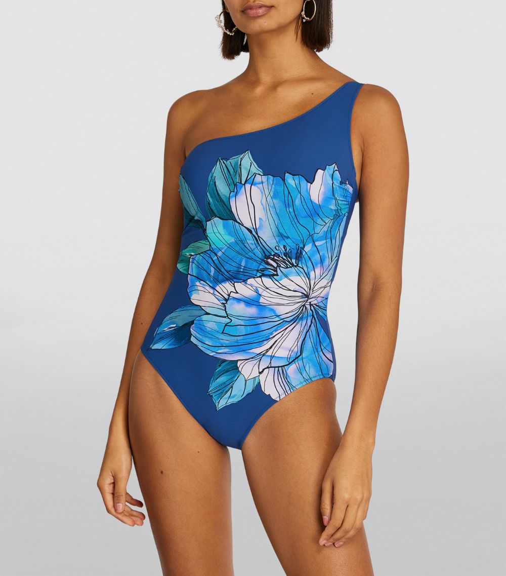 Gottex Gottex Floral One-Shoulder Swimsuit