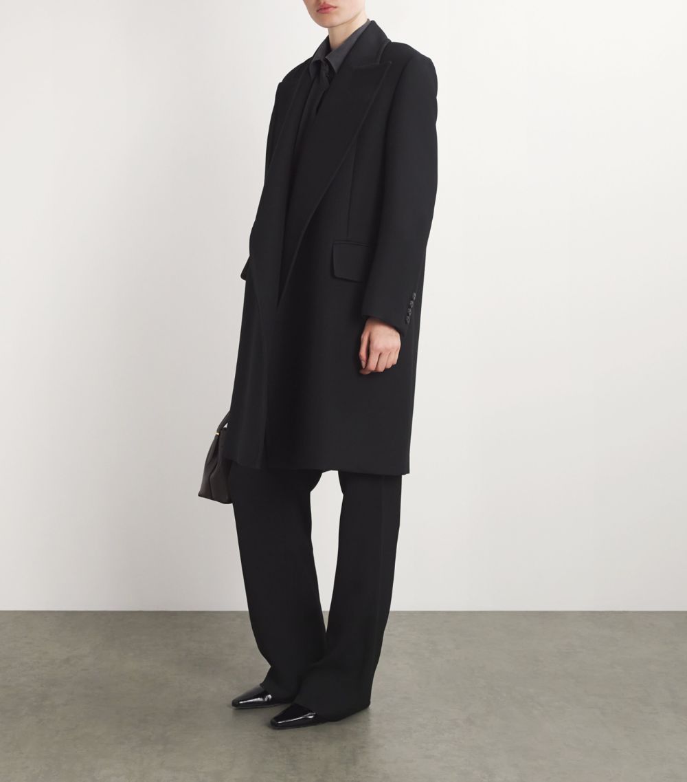 Max Mara Max Mara Wool-Silk Tailored Coat