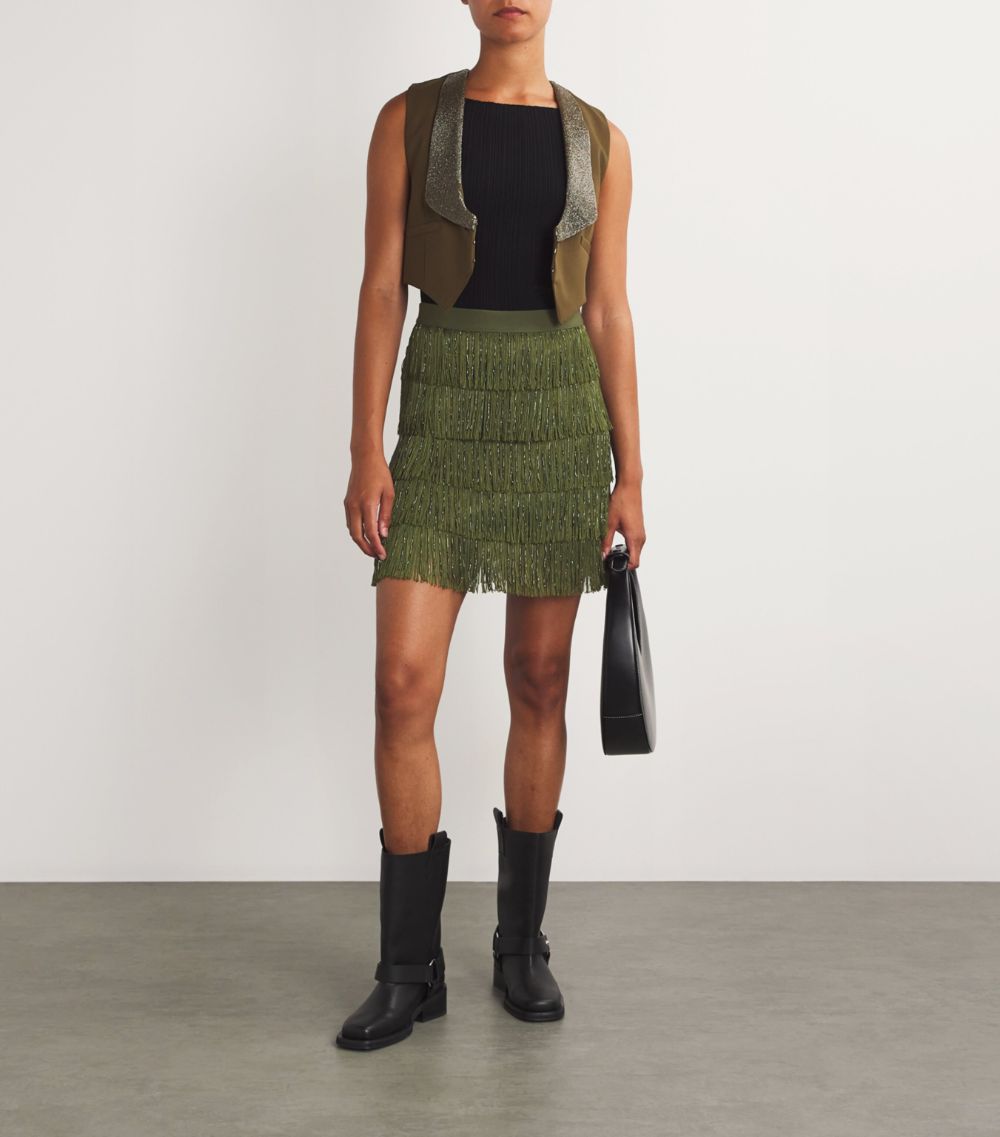 Weekend Max Mara Weekend Max Mara Fringed Mini Skirt