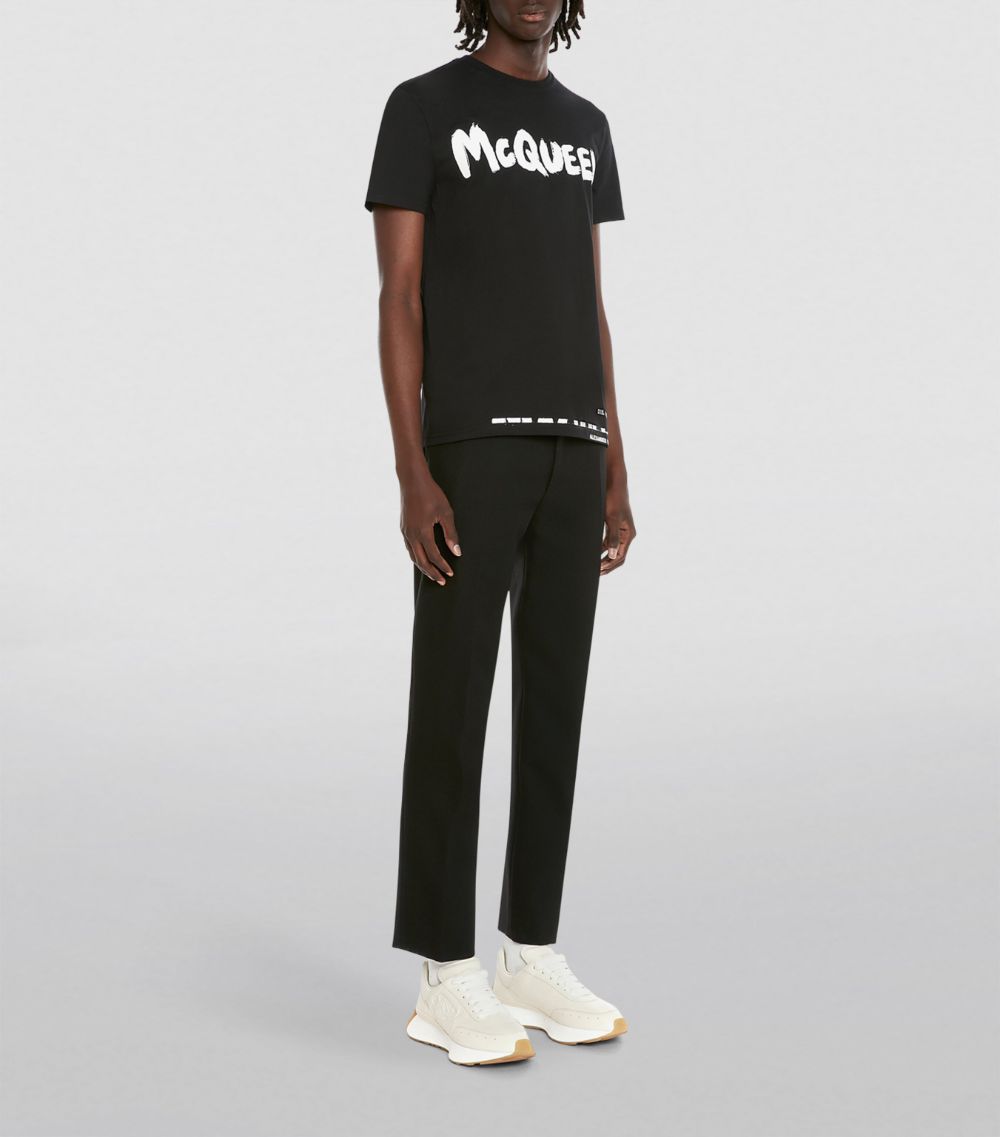 Alexander McQueen Alexander Mcqueen Graffiti Logo T-Shirt