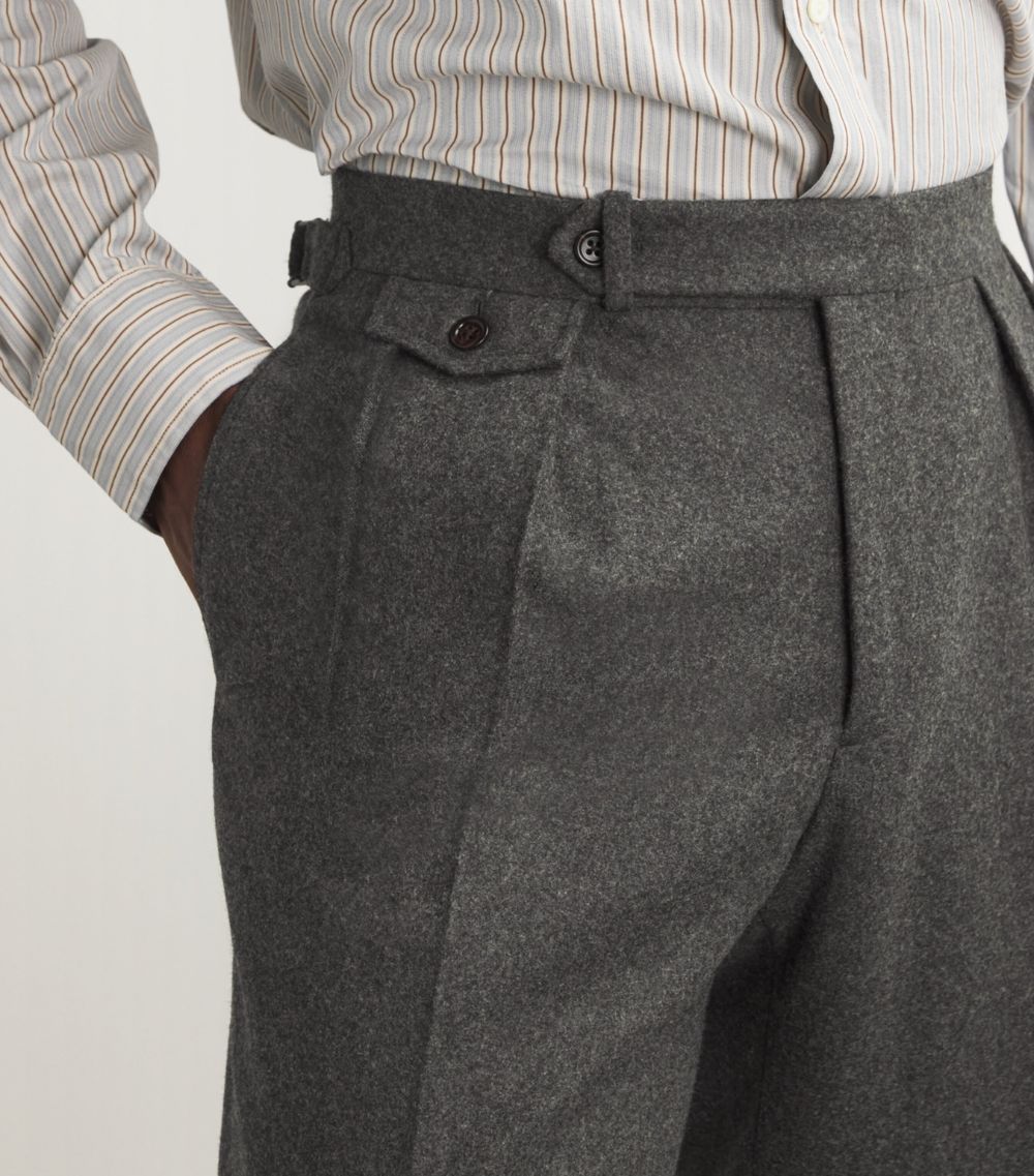 Polo Ralph Lauren Polo Ralph Lauren Wool Flannel Pleated Trousers