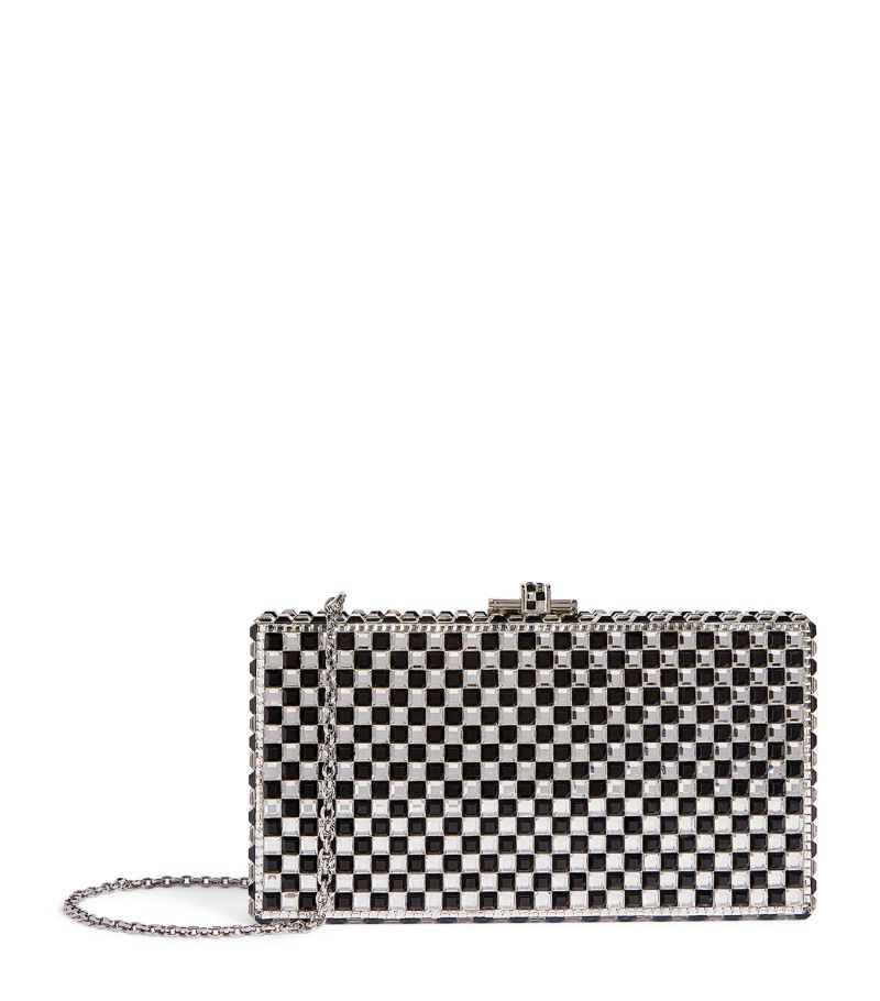 Judith Leiber Judith Leiber Crystal-Embellished Chessboard Clutch