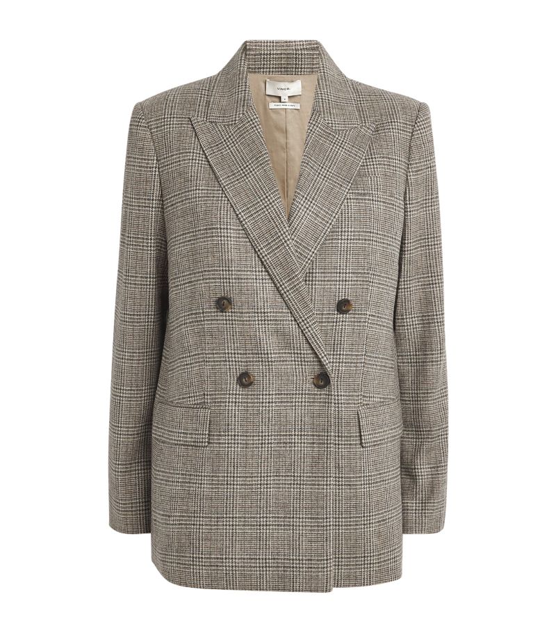 Vince Vince Wool-Blend Double-Breasted Blazer