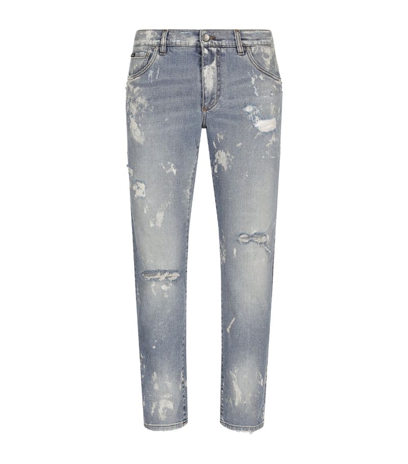 Dolce & Gabbana Dolce & Gabbana Distressed Slim Jeans