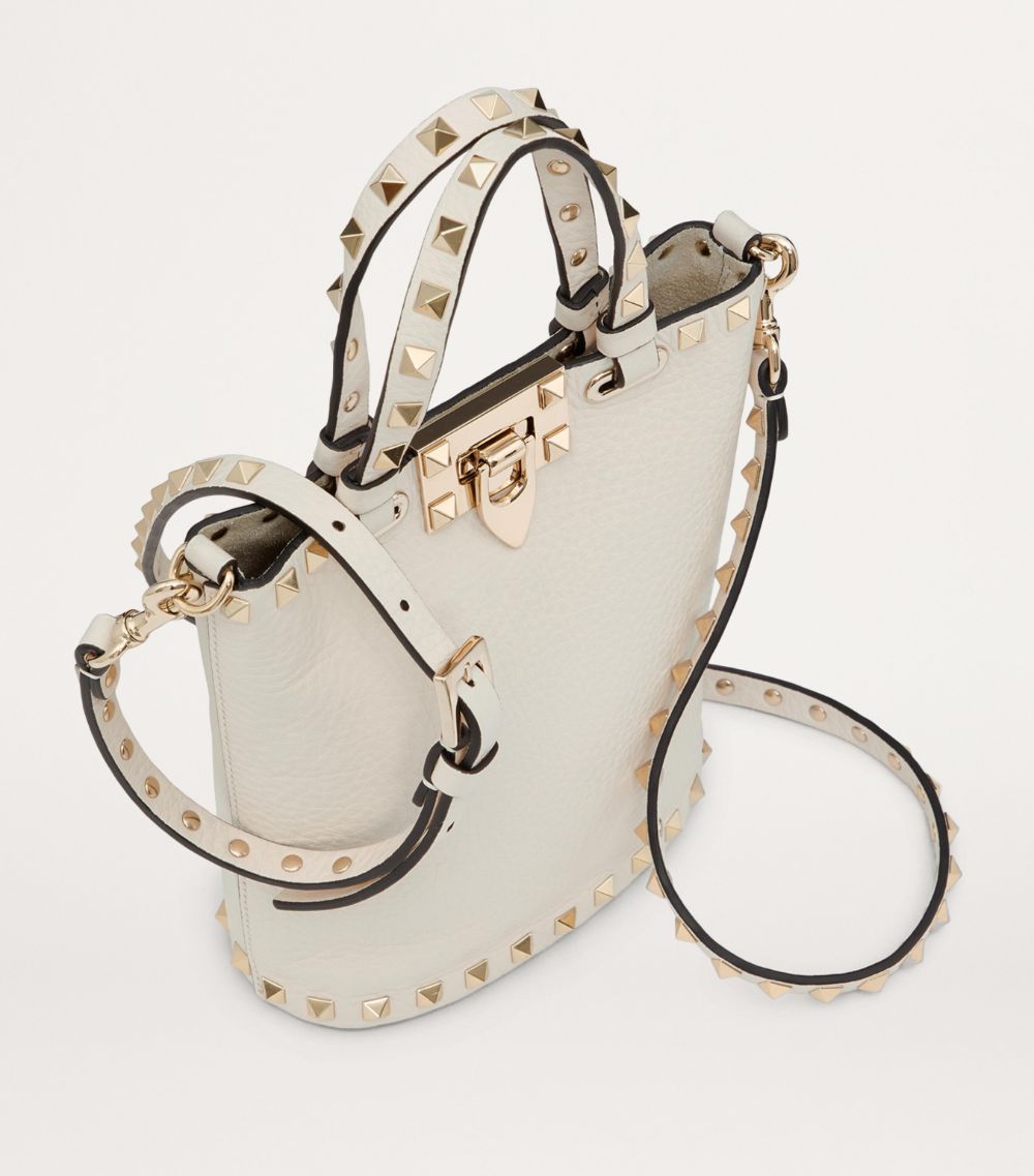 VALENTINO GARAVANI Valentino Garavani Mini Leather Rockstud Top-Handle Bag