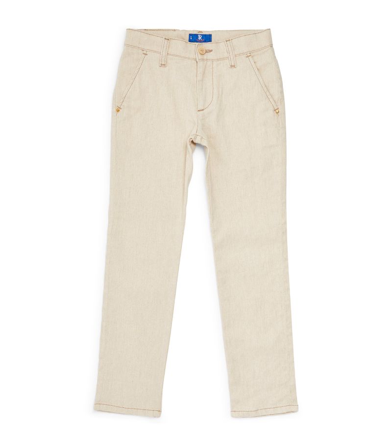 Stefano Ricci Stefano Ricci Kids Linen-Cotton Trousers (4-16 Years)
