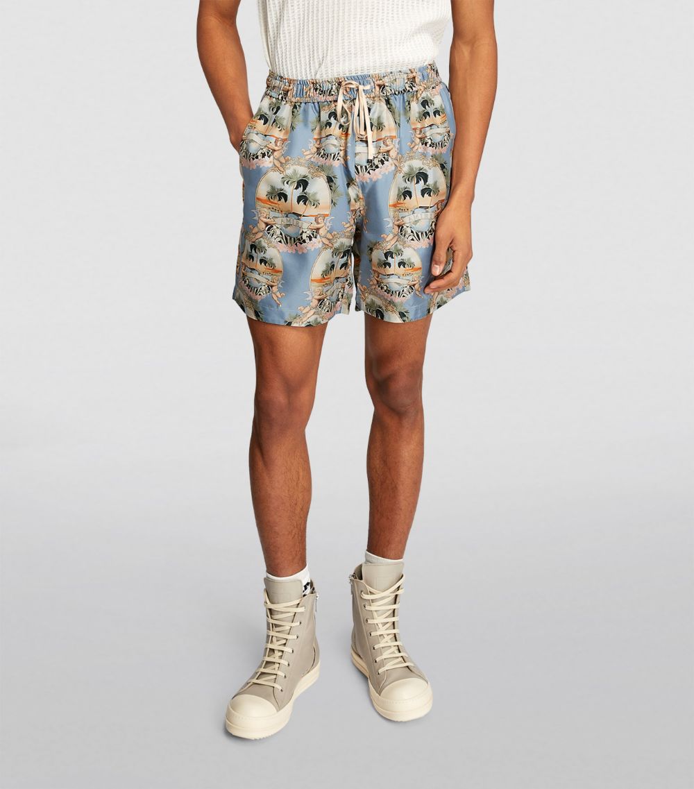 Amiri Amiri All-Over Palm Print Shorts