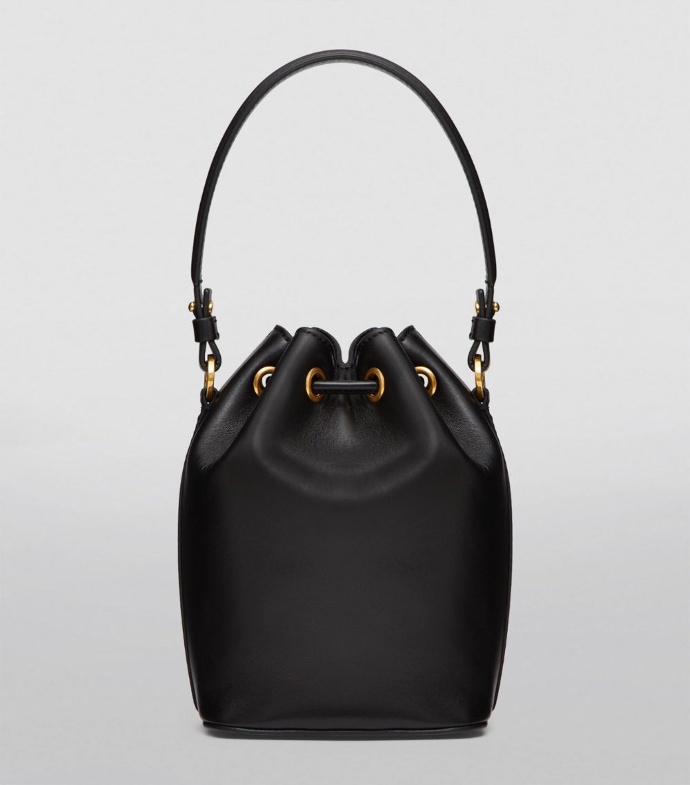 VALENTINO GARAVANI Valentino Garavani Mini Leather Signature Bucket Bag