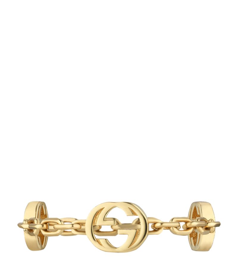 Gucci Gucci Yellow Gold Interlocking G Ring