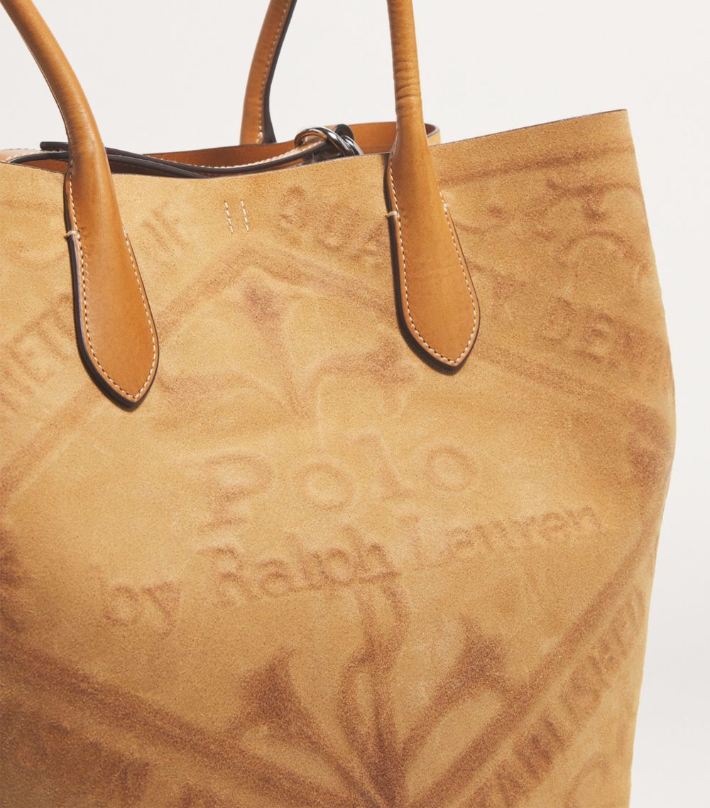 Polo Ralph Lauren Polo Ralph Lauren Large Leather Embossed Bellport Tote Bag