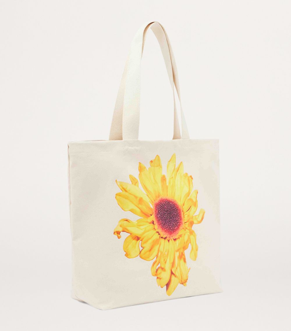 Jw Anderson Jw Anderson Canvas Sunflower Tote Bag