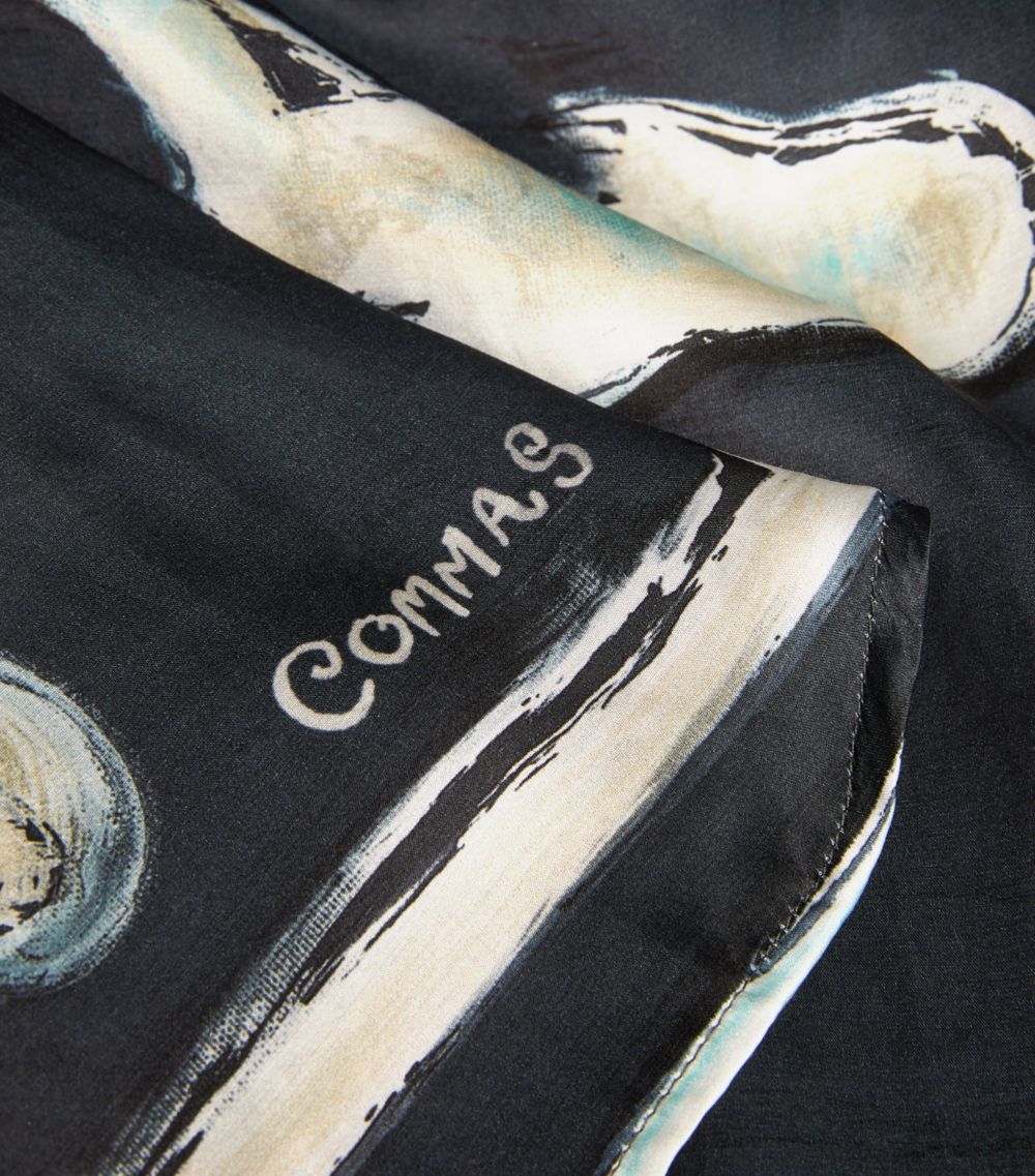 Commas Commas Silk-Blend Neptune'S Beard Print Shirt