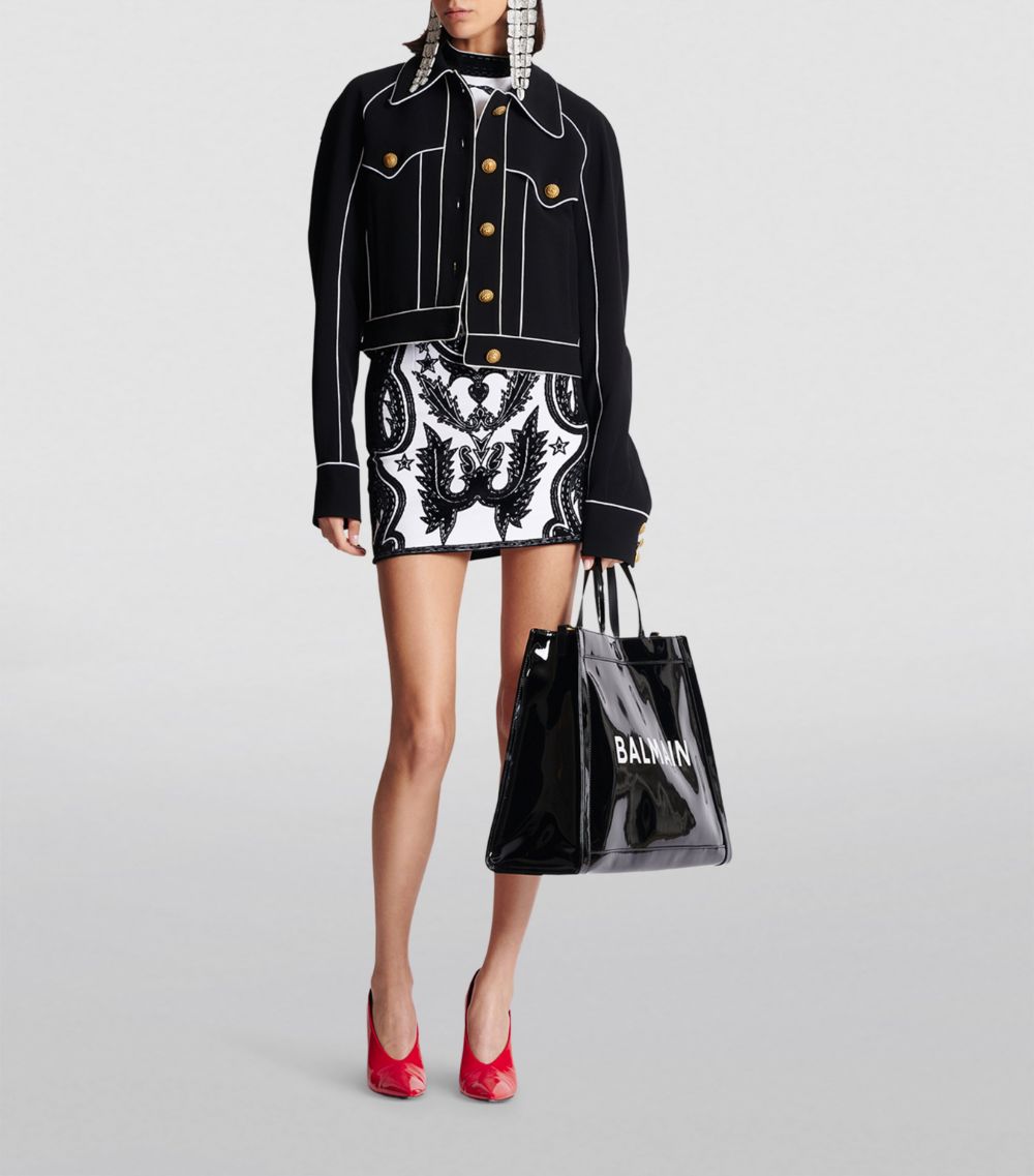 Balmain Balmain Pb Western Mini Skirt