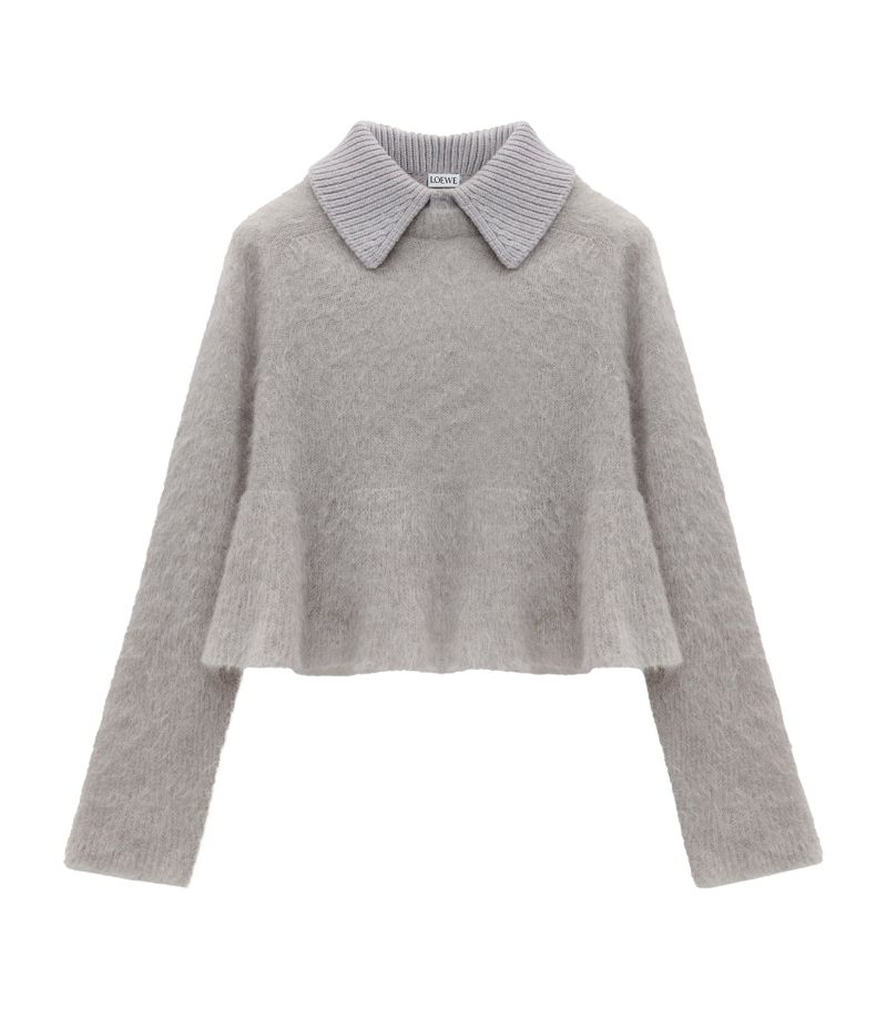 Loewe Loewe Mohair-Blend Polo Sweater