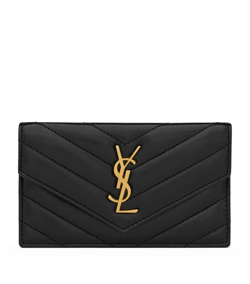 Saint Laurent Saint Laurent Monogram Fragments Metalassé Card Holder