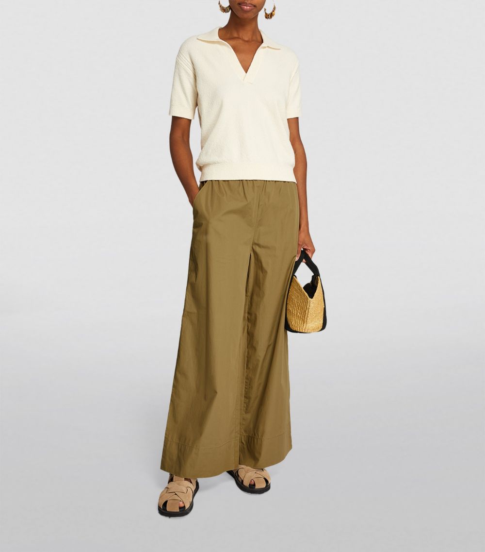 Max & Co. Max & Co. Cotton Wide-Leg Trousers