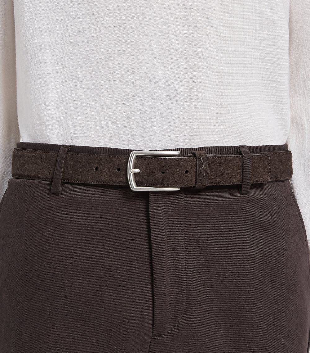 zegna Zegna Suede Belt