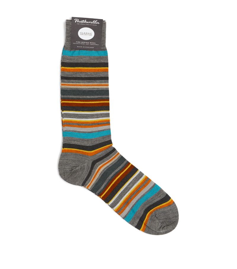 Pantherella Pantherella Merino Wool-Blend Striped Socks