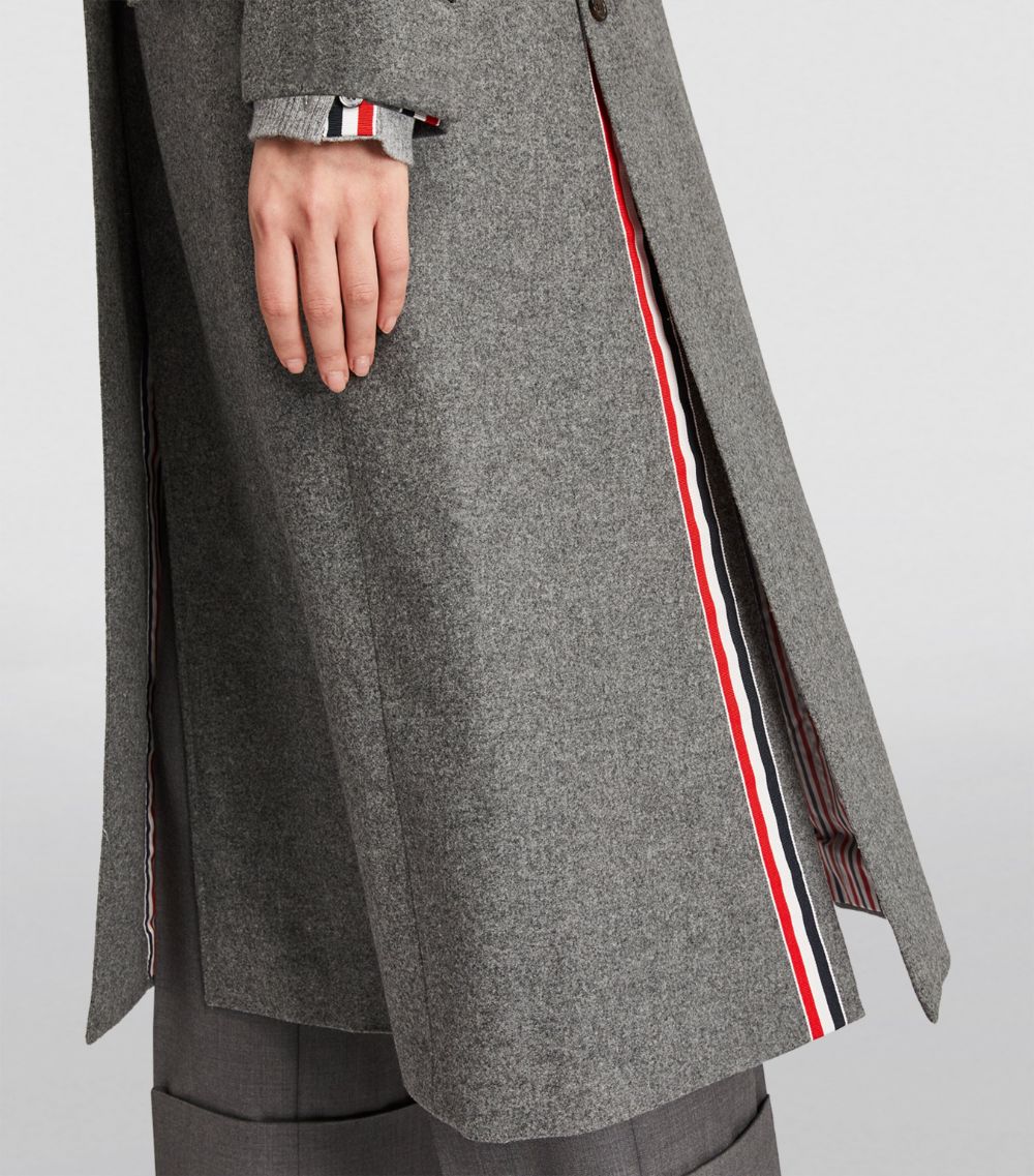 Thom Browne Thom Browne Wide-Lapel Overcoat