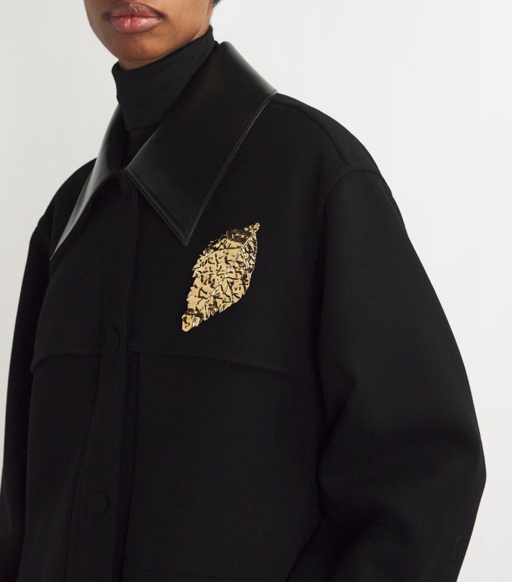 Jil Sander Jil Sander Oversized Leaf Pin