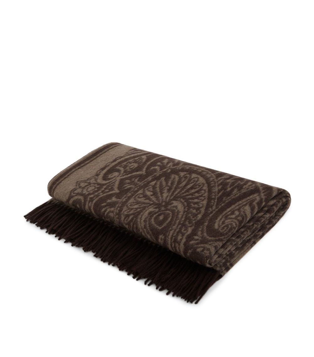 Etro ETRO Cashmere Fringed Throw (140cm x 180cm)