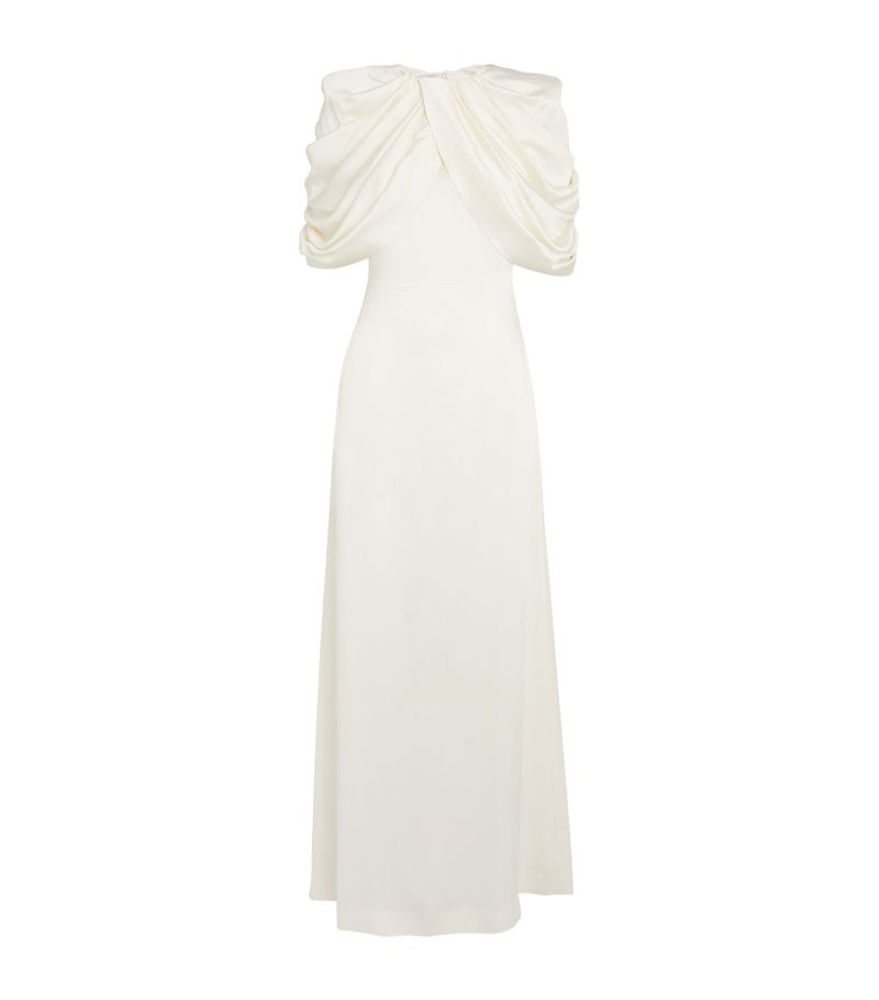 Stella McCartney Stella Mccartney Draped Half-Sleeve Maxi Dress