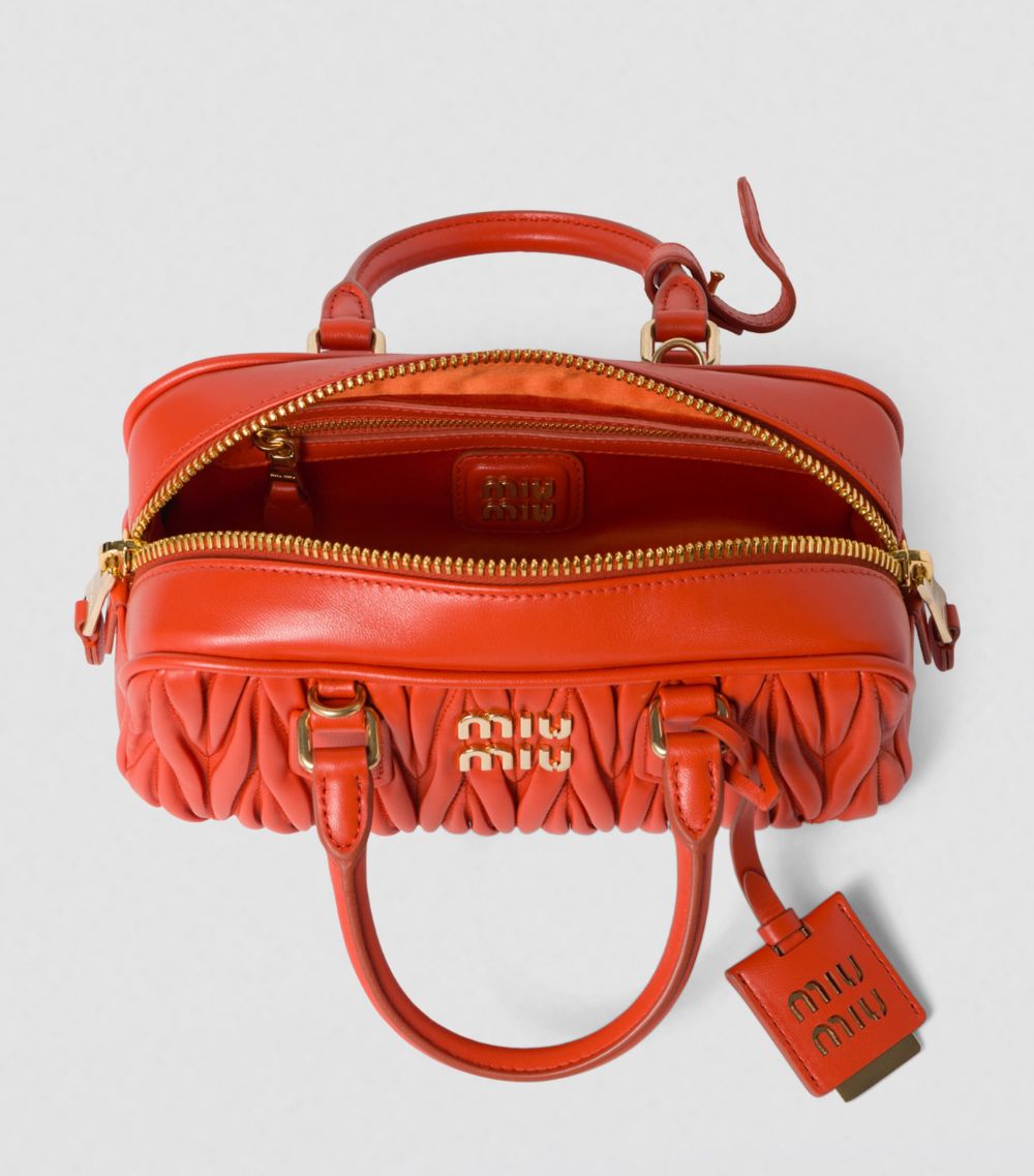 Miu Miu Miu Miu Small Matelassé Leather Arcadie Top-Handle Bag