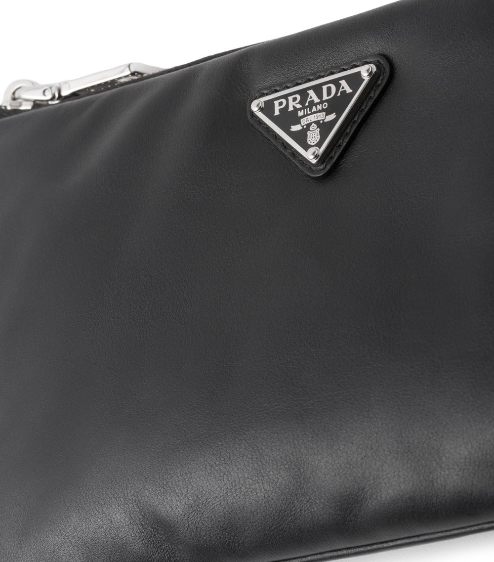 Prada Prada Leather Logo Pouch