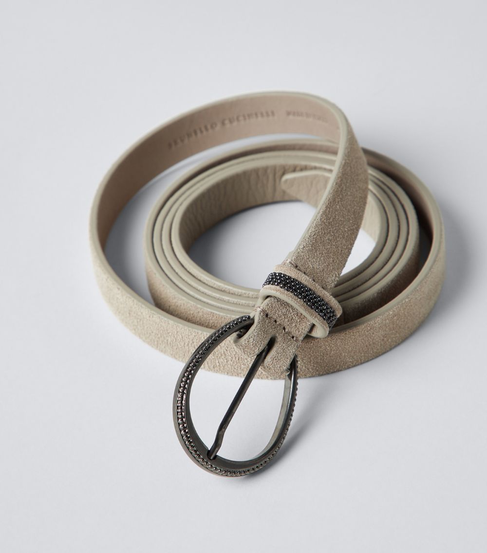 Brunello Cucinelli Brunello Cucinelli Suede Slim Belt