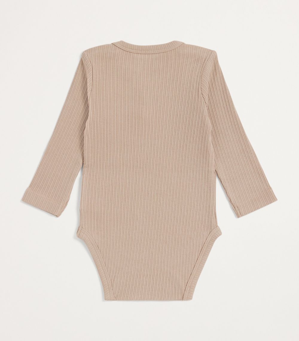  Huttelihut Long-Sleeve Ribbed Bodysuit