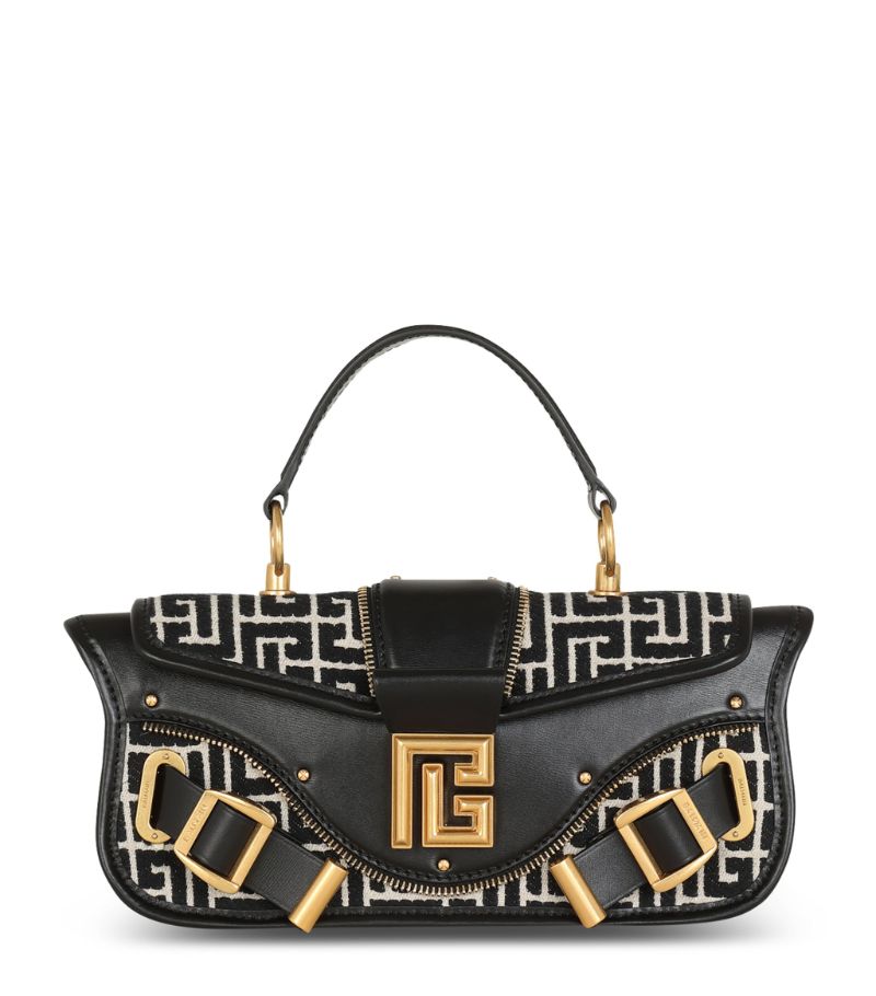 Balmain Balmain Monogram Blaze Top-Handle Bag