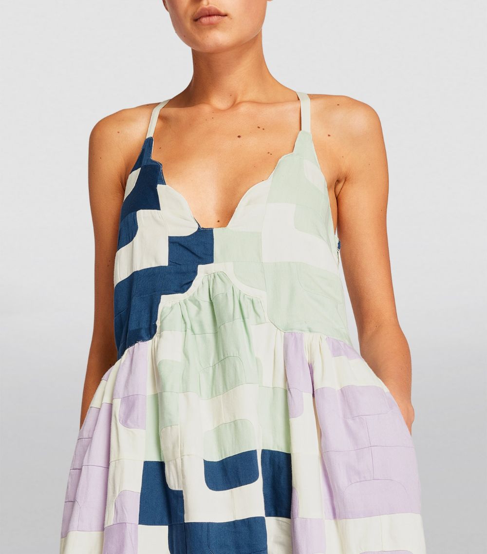 Sea Sea Patchwork Cari Midi Dress