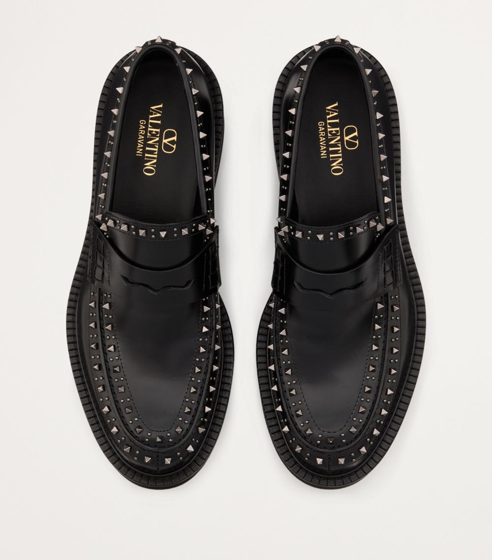 VALENTINO GARAVANI Valentino Garavani Leather Rockstud Gentleglam Loafers