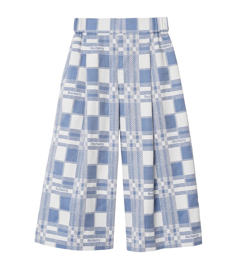 Burberry Burberry Kids Cotton Check Trousers (6-24 Months)