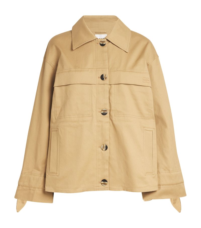 Ganni Ganni Organic Cotton Chore Jacket