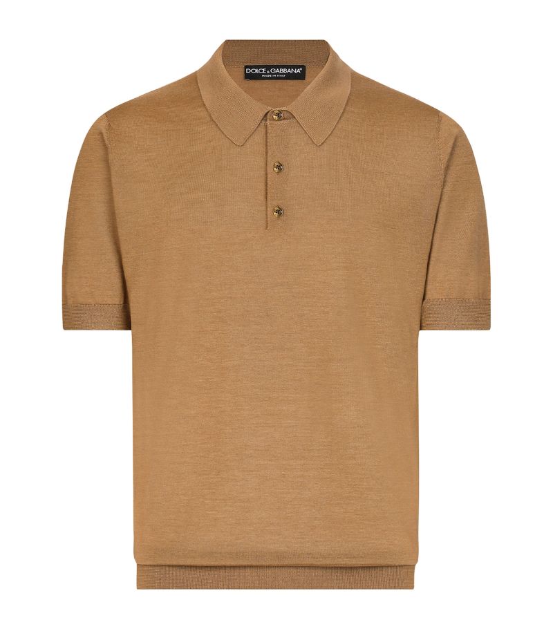 Dolce & Gabbana Dolce & Gabbana Cashmere-Silk Polo Shirt