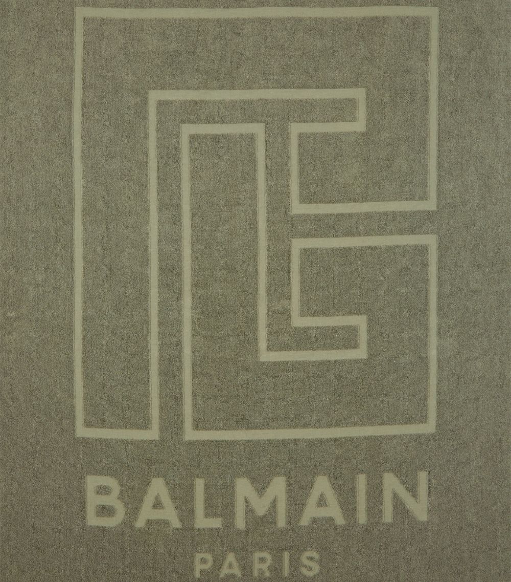 Balmain Balmain Pb Monogram Beach Towel