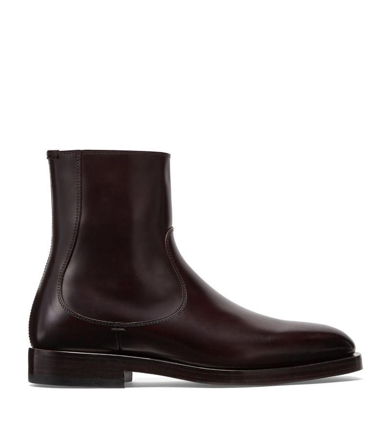 Brunello Cucinelli Brunello Cucinelli Leather Zipped Boots