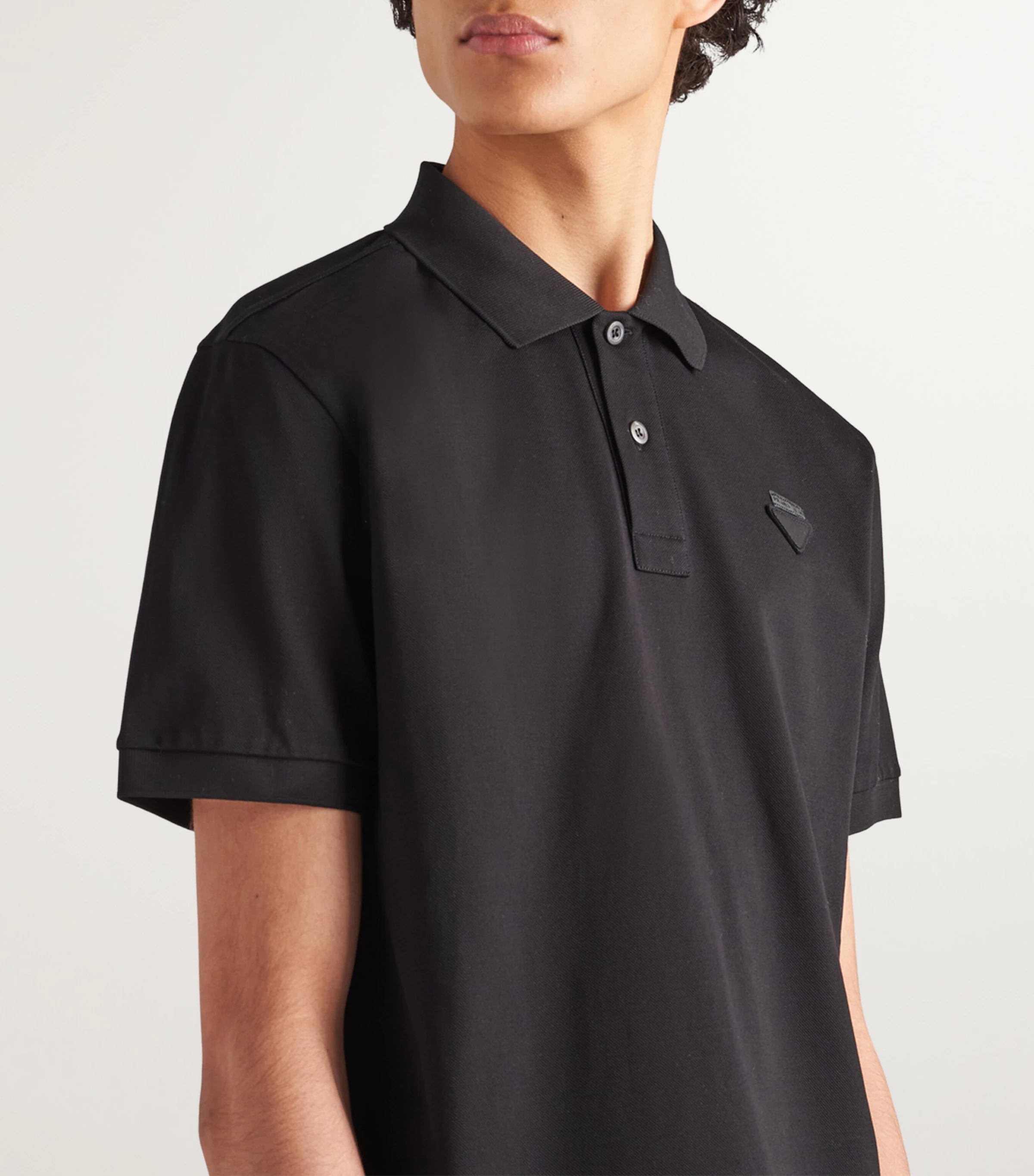 Prada Prada Cotton Piqué Polo Shirt