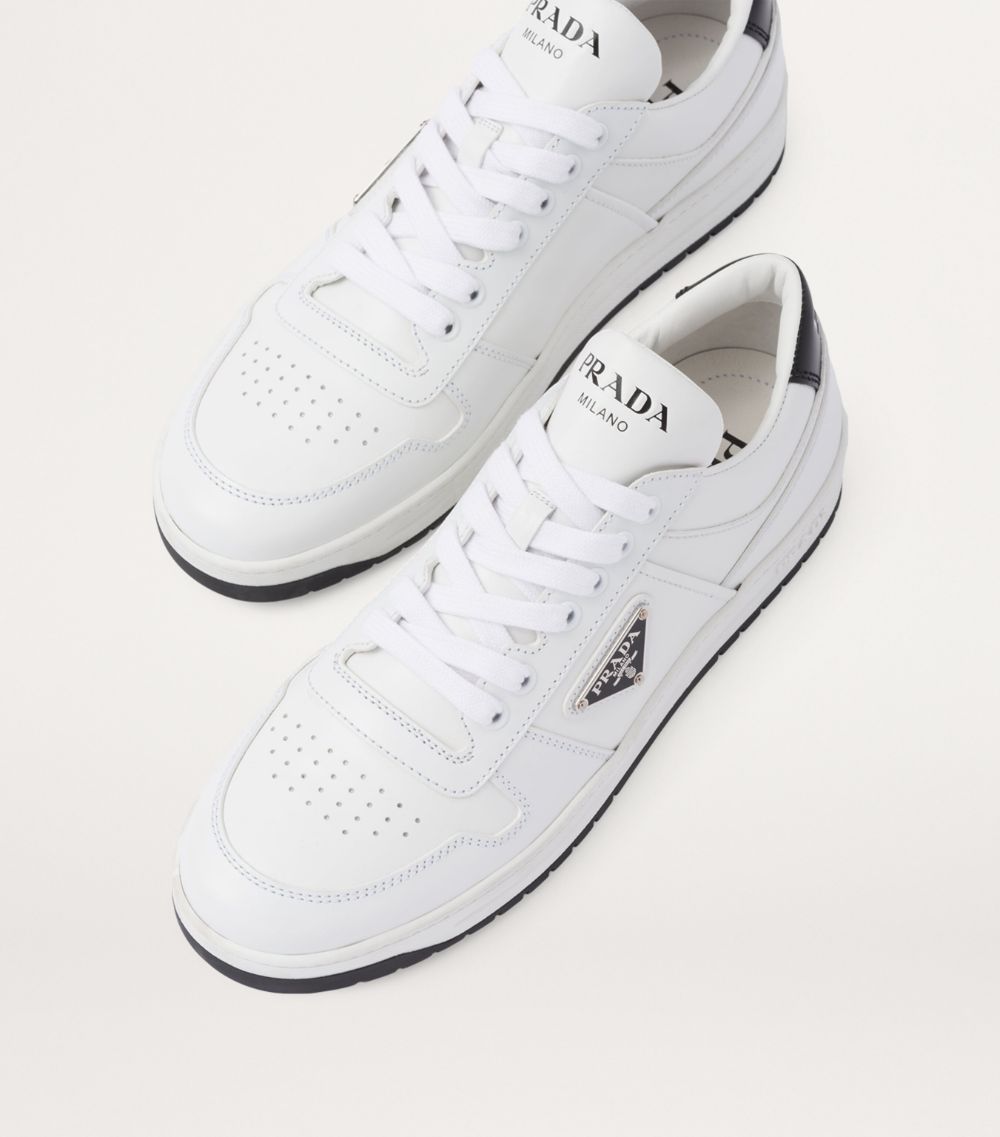 Prada Prada Leather Downtown Sneakers